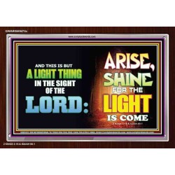 A LIGHT THING   Christian Paintings Frame   (GWARISE9474c)   