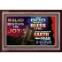 BE GLAD AND SING FOR JOY   Inspirational Wall Art Frame   (GWARISE9527)   "33x25"