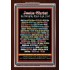NAMES OF JESUS CHRIST WITH BIBLE VERSES    Religious Art Acrylic Glass Frame   (GWARISEJESUSCHRISTPORTRAIT)   "25x33"