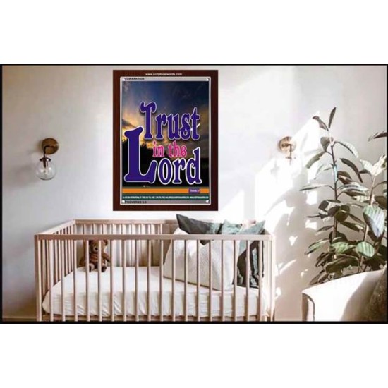 TRUST IN THE LORD   Christian Artwork Acrylic Glass Frame   (GWARK1030)   