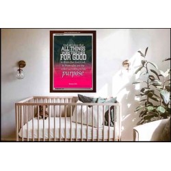 ALL THINGS WORK FOR GOOD TO THEM THAT LOVE GOD   Acrylic Glass framed scripture art   (GWARK1036)   