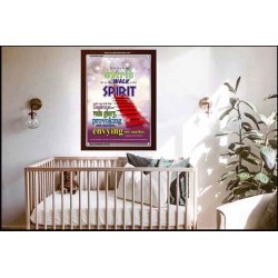 WALK IN THE SPIRIT   Large Framed Scripture Wall Art   (GWARK1667)   "25X33"