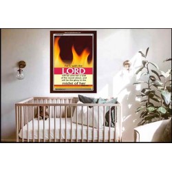 WALL OF FIRE ROUND ABOUT YOU   Bible Verses Poster   (GWARK186)   "25X33"