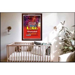 WHOM THE LORD COMMENDETH   Large Frame Scriptural Wall Art   (GWARK3190)   "25X33"
