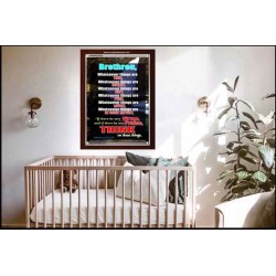 WHATSOEVER THINGS ARE TRUE   Scripture Wood Framed Signs   (GWARK3878)   "25X33"