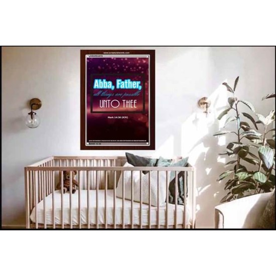 ABBA FATHER   Framed Children Room Wall Decoration   (GWARK4078)   