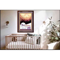 WATCH THEREFORE   Bible Verse Wall Art Frame   (GWARK4665)   "25X33"