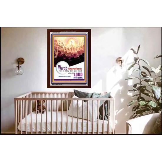 WATCH THEREFORE   Bible Verse Wall Art Frame   (GWARK4665)   