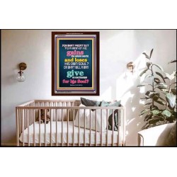 WHAT DOES IT PROFIT TO GAIN THE WHOLE WORLD   Bible Verses For the Kids Frame    (GWARK6511)   "25X33"