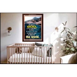 YOU ARE OF GOD   Bible Scriptures on Love frame   (GWARK6514)   "25X33"
