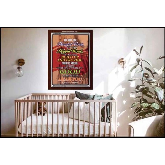 WATCH YOUR WORDS   Bible Scriptures on Love Acrylic Glass Frame   (GWARK6651)   