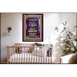 WORK OUT YOUR SALVATION   Christian Quote Frame   (GWARK6777)   "25X33"