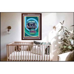 TURN AWAY FROM EVIL   Encouraging Bible Verses Framed   (GWARK8082)   "25X33"