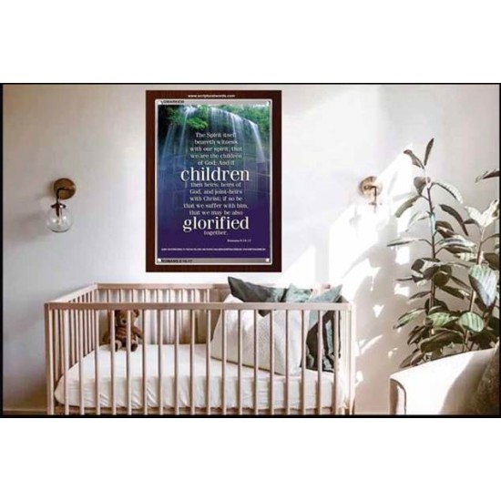 WE ARE THE CHILDREN OF GOD   Scriptural Portrait Acrylic Glass Frame   (GWARK830)   