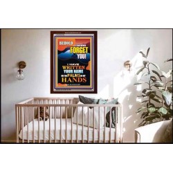 YOUR NAME WRITTEN  IN GODS PALMS   Bible Verse Frame for Home Online   (GWARK8708)   
