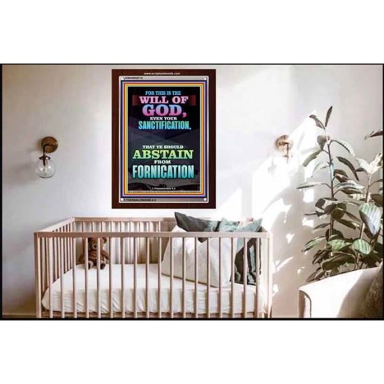 ABSTAIN FROM FORNICATION   Scripture Wall Art   (GWARK8715)   