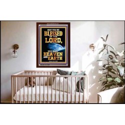 WHO MADE HEAVEN AND EARTH   Encouraging Bible Verses Framed   (GWARK8735)   "25X33"