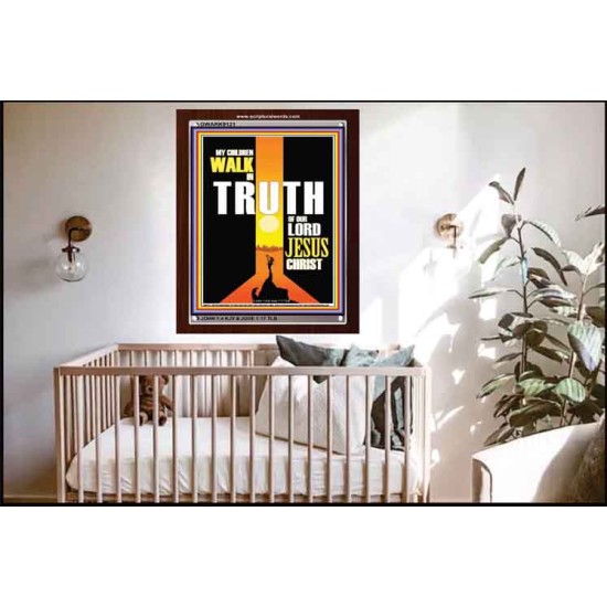 WALK IN THE TRUTH   Large Framed Scripture Wall Art   (GWARK9121)   