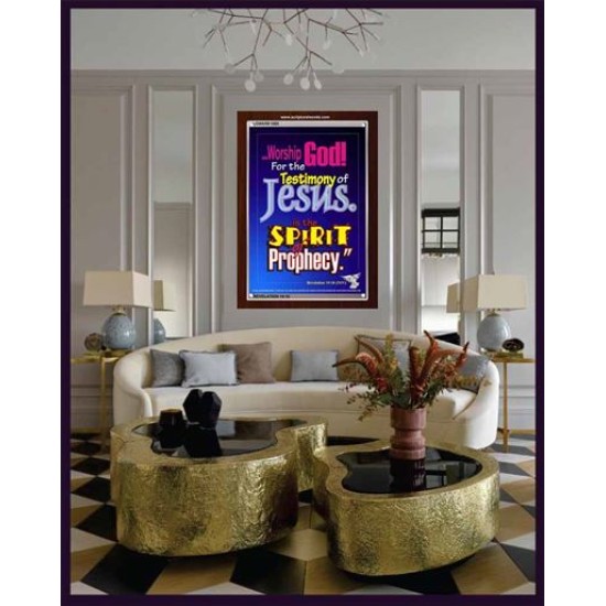 WORSHIP GOD   Bible Verse Framed for Home Online   (GWARK1680)   