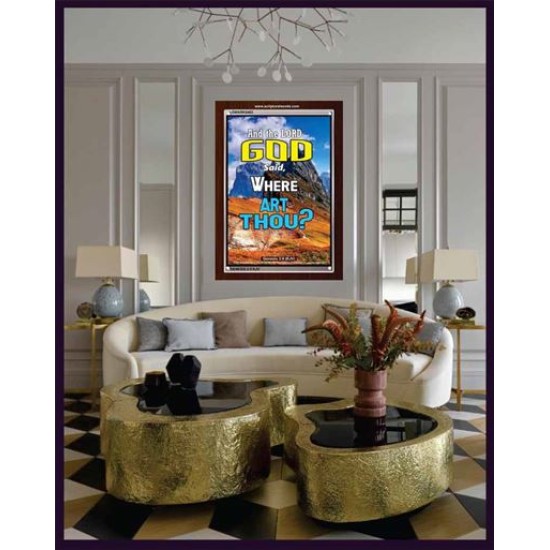 WHERE ARE THOU   Custom Framed Bible Verses   (GWARK6402)   