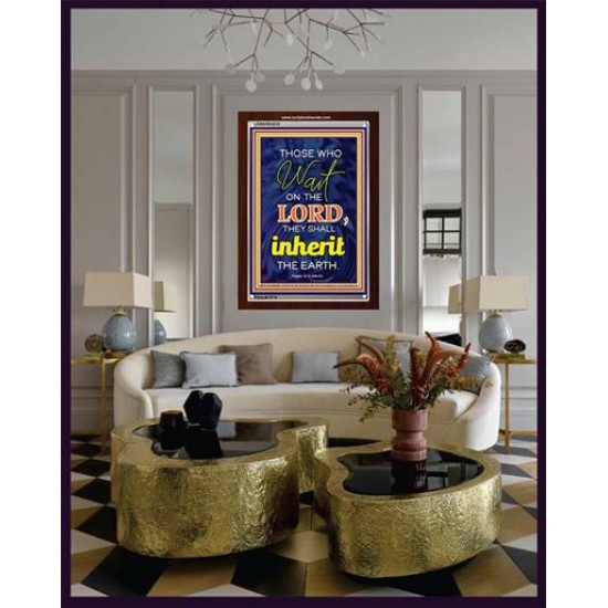 WAIT ON THE LORD   contemporary Christian Art Frame   (GWARK6519)   