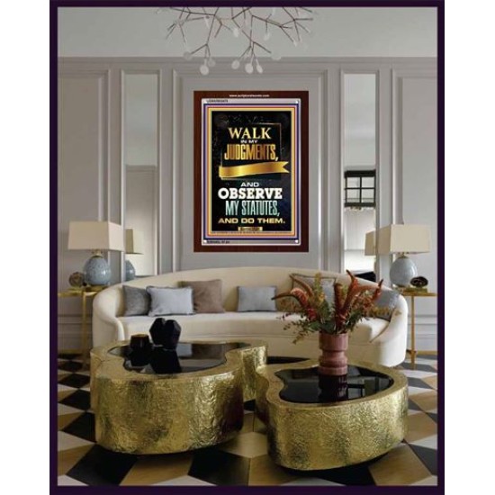 WALK IN MY JUDGEMENTS   Printable Bible Verse to Framed   (GWARK8479)   