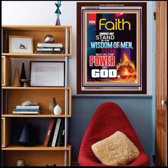 YOUR FAITH   Frame Bible Verse Online   (GWARK9126)   