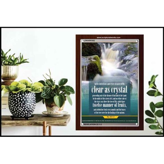 WATER OF LIFE   Christian Quotes Framed   (GWARK082)   