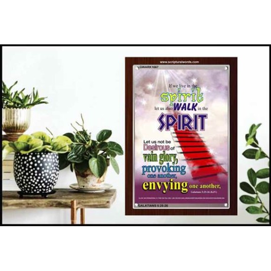 WALK IN THE SPIRIT   Large Framed Scripture Wall Art   (GWARK1667)   