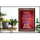 UNITY OF THE SPIRIT   Acrylic Glass Frame Scripture Art   (GWARK3995)   