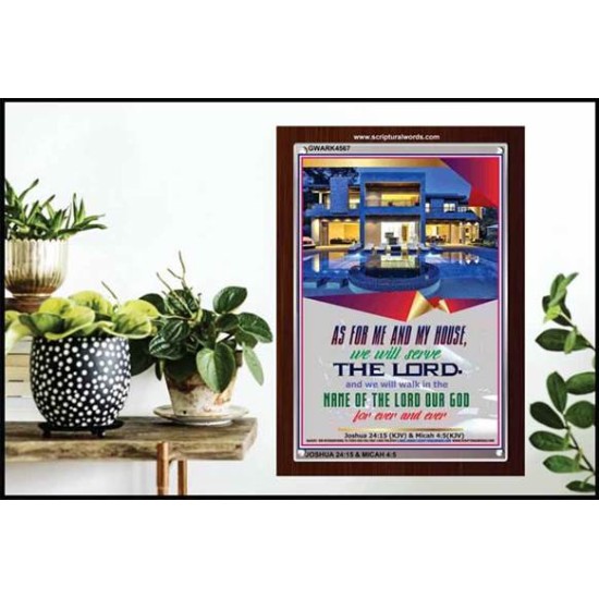 WE WILL SERVE THE LORD   Framed Bible Verses   (GWARK4567)   