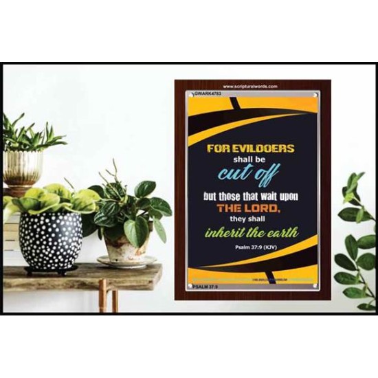 WAIT UPON THE LORD   Inspirational Bible Verse Frame   (GWARK4783)   