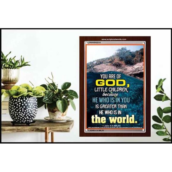 YOU ARE OF GOD   Bible Scriptures on Love frame   (GWARK6514)   
