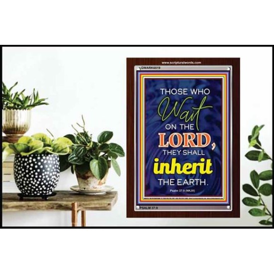 WAIT ON THE LORD   contemporary Christian Art Frame   (GWARK6519)   