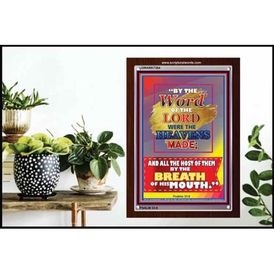 WORD OF THE LORD   Framed Hallway Wall Decoration   (GWARK7384)   