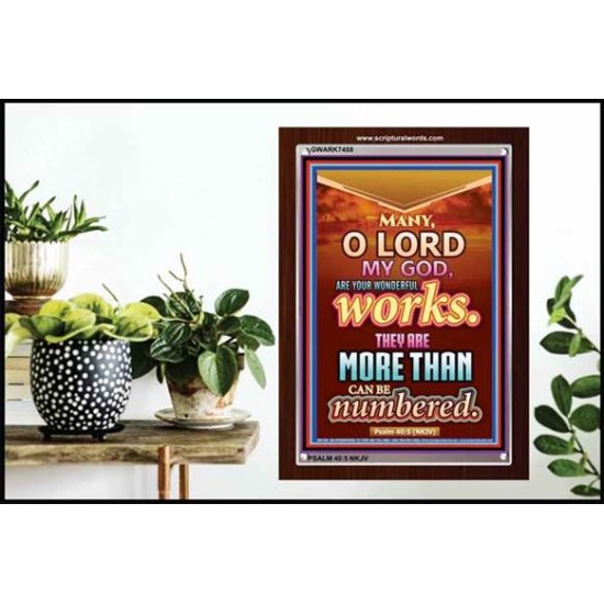 YOUR WONDERFUL WORKS   Scriptural Wall Art   (GWARK7458)   