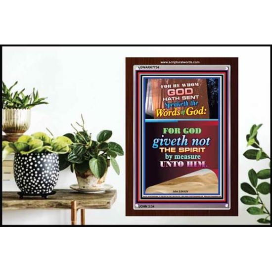 WORDS OF GOD   Bible Verse Picture Frame Gift   (GWARK7724)   
