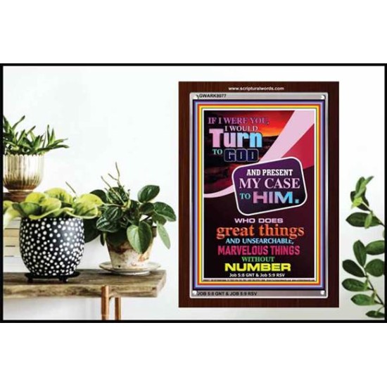 TURN TO GOD   Scripture Wooden Frame   (GWARK8077)   