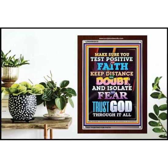 TRUST GOD AT ALL TIMES   Biblical Paintings Acrylic Glass Frame   (GWARK8415)   