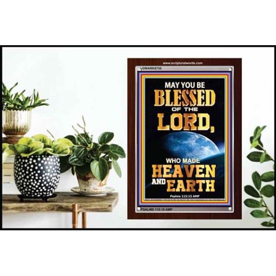WHO MADE HEAVEN AND EARTH   Encouraging Bible Verses Framed   (GWARK8735)   