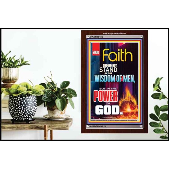 YOUR FAITH   Frame Bible Verse Online   (GWARK9126)   