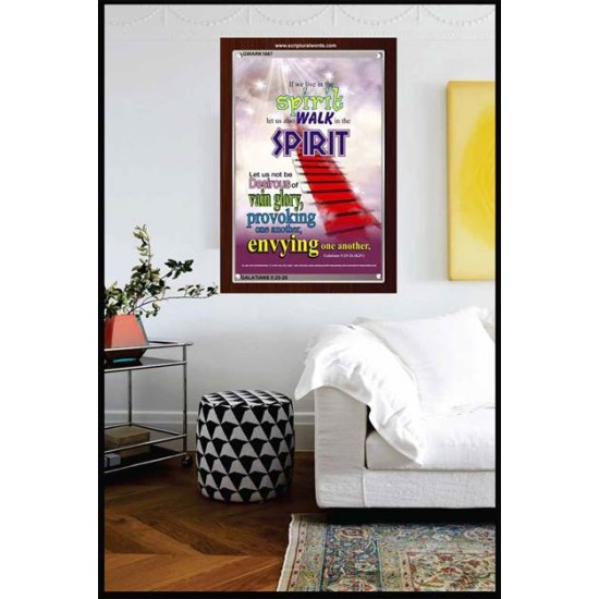 WALK IN THE SPIRIT   Large Framed Scripture Wall Art   (GWARK1667)   