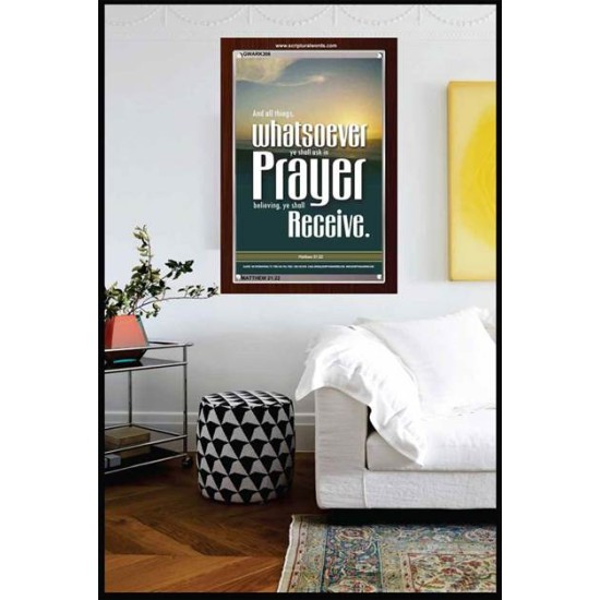 WHATSOEVER YOU ASK IN PRAYER   Contemporary Christian Poster   (GWARK306)   