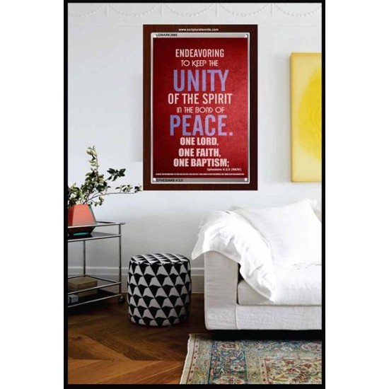 UNITY OF THE SPIRIT   Acrylic Glass Frame Scripture Art   (GWARK3995)   