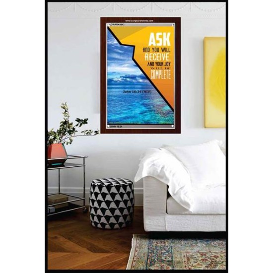 YOUR JOY WILL BE COMPLETE   Christian Quote Framed   (GWARK4842)   
