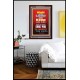 WAIT ON THE LORD   Bible Verses Wall Art Acrylic Glass Frame   (GWARK6535)   