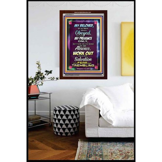 WORK OUT YOUR SALVATION   Christian Quote Frame   (GWARK6777)   