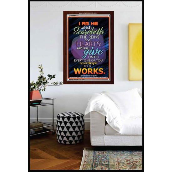 ACCORDING TO YOUR WORKS   Frame Bible Verse   (GWARK6778)   
