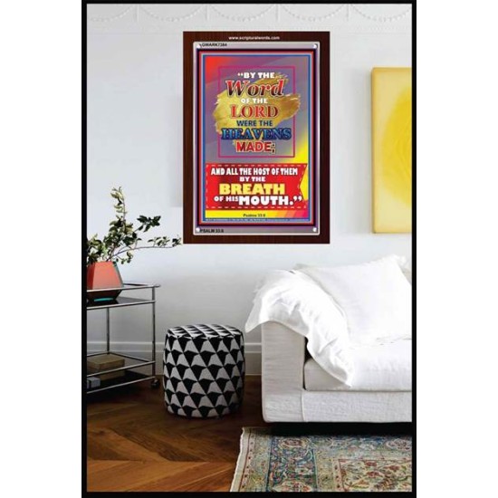 WORD OF THE LORD   Framed Hallway Wall Decoration   (GWARK7384)   