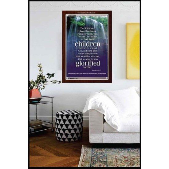 WE ARE THE CHILDREN OF GOD   Scriptural Portrait Acrylic Glass Frame   (GWARK830)   